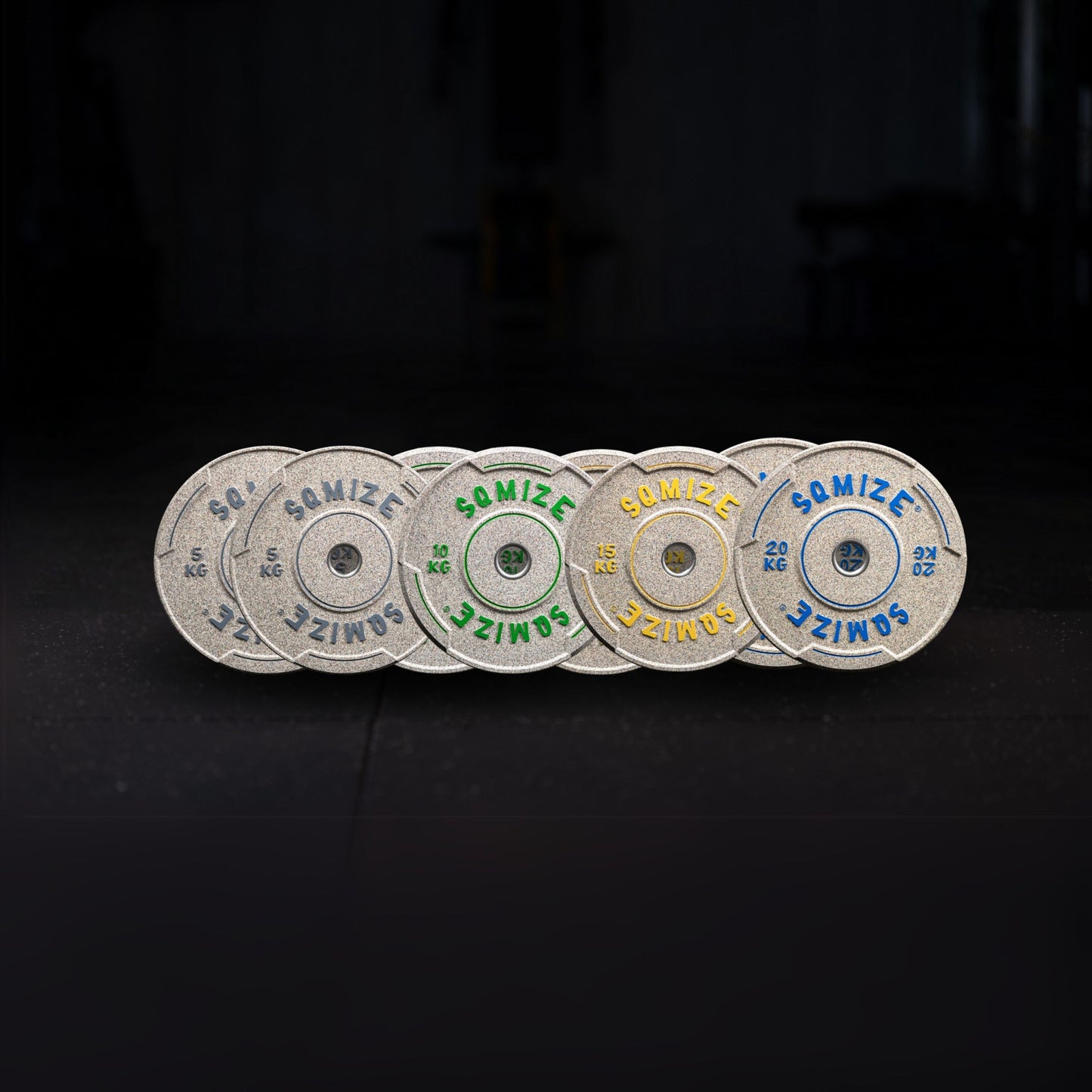 Premium Bison High-Tempered Bumper Plate SQMIZE® V-CRNW, 70 - 150 kg
