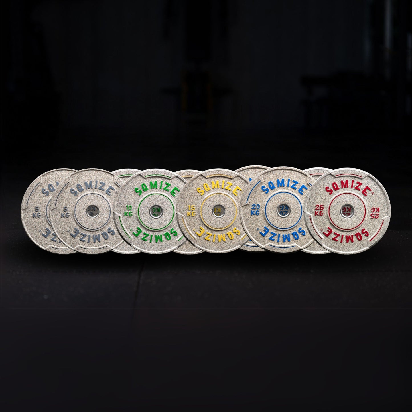 Premium Bison High-Tempered Bumper Plate SQMIZE® V-CRNW, 70 - 150 kg