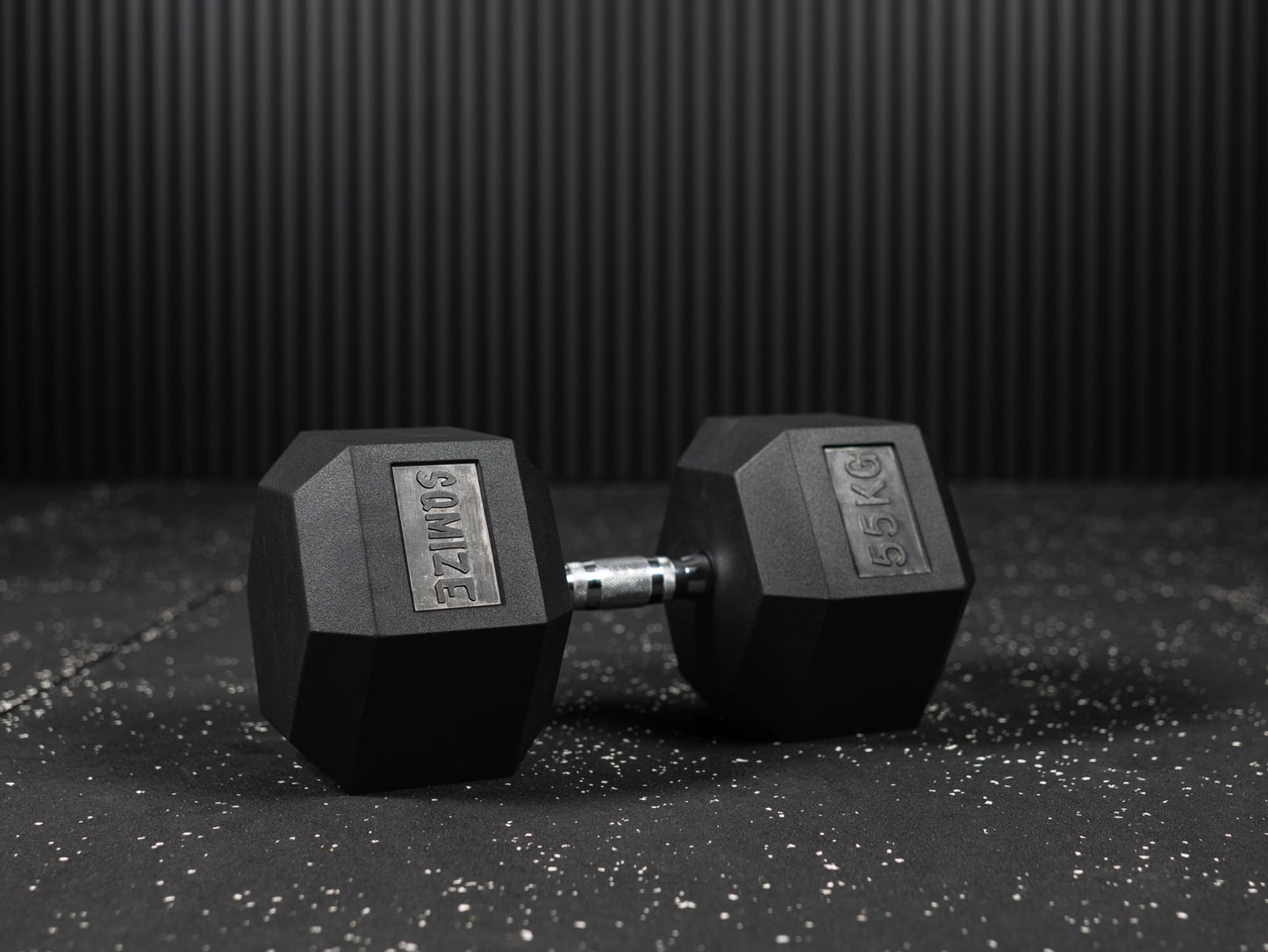 Hex Dumbbell - Hexagon Hanteln SQMIZE® HDBR gummiert, 2.5 - 70 kg
