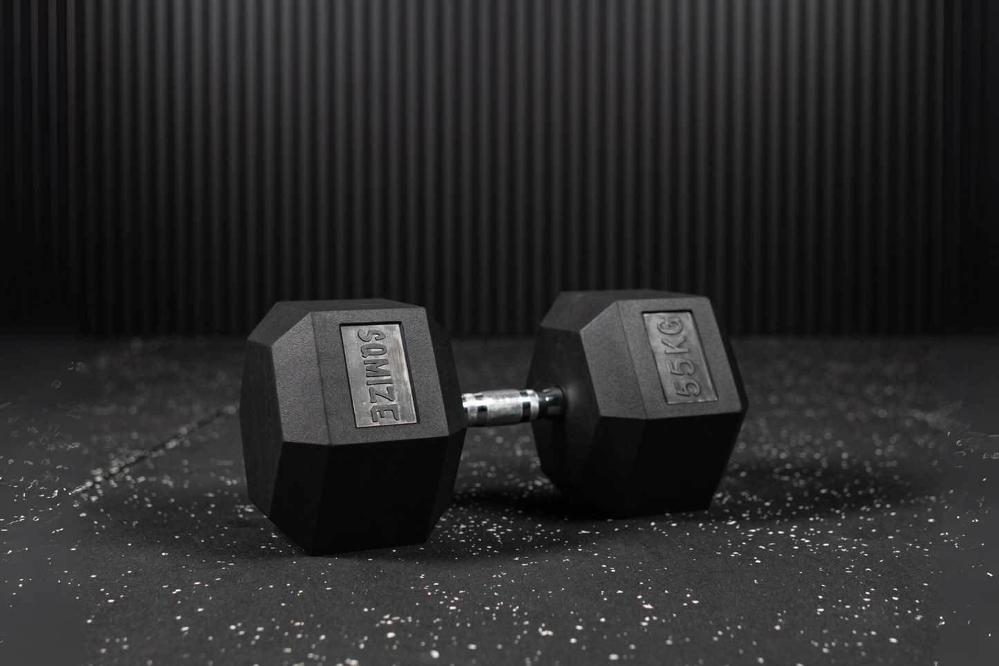 Hex Dumbbell - Hexagon Hanteln SQMIZE® HDBR gummiert, 2.5 - 70 kg