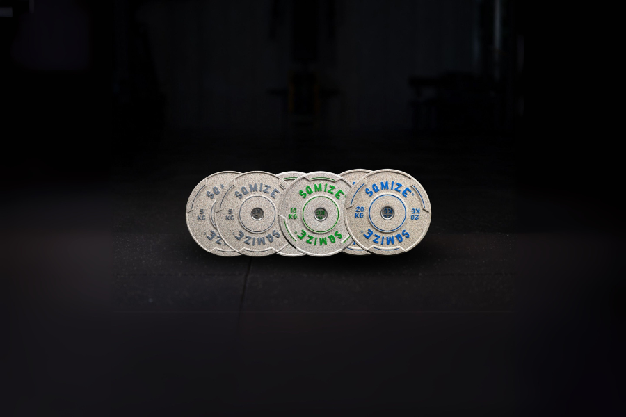 Premium Bison High-Tempered Bumper Plate SQMIZE® V-CRNW, 70 - 150 kg