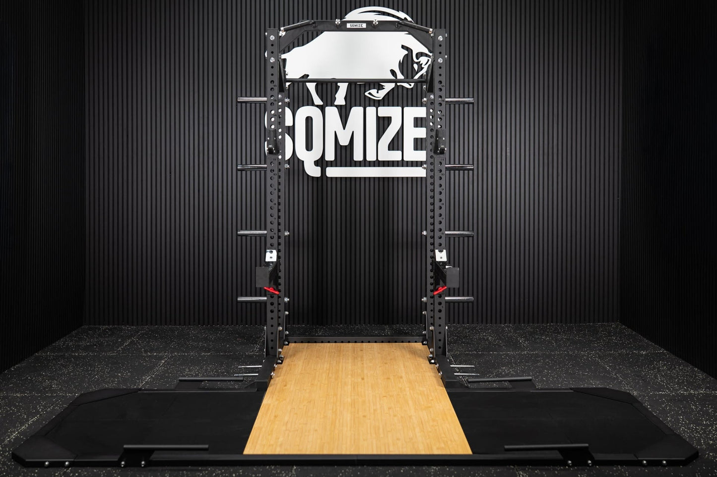 Half Rack mit Weightlifting Platform SQMIZE ELITE CLUB SQ-R334, Höhe 235 cm