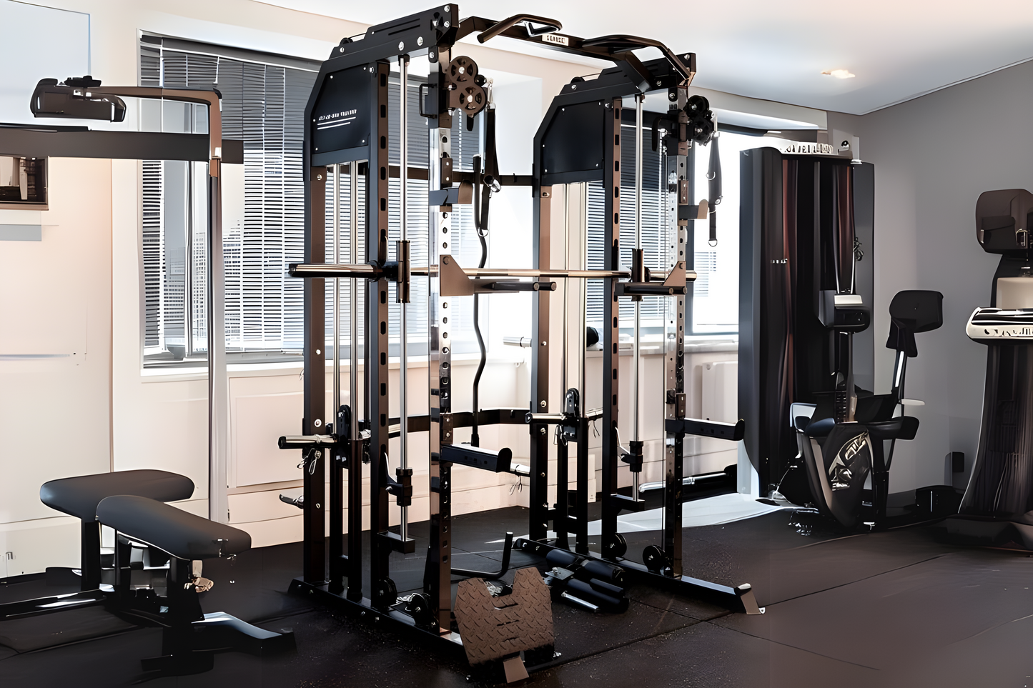 Smith Machine, Power Rack & Kabelzug: Tri-Power Gym All-in-One SQMIZE® ELITE CLUB S899 XTR