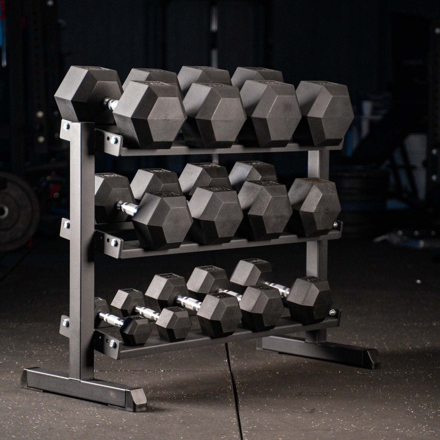 Hex Dumbbell Set - Kurzhantelset mit Rack SQMIZE® SQ-R, 75 - 315 kg www.simpleproducts.at 315 kg - Set