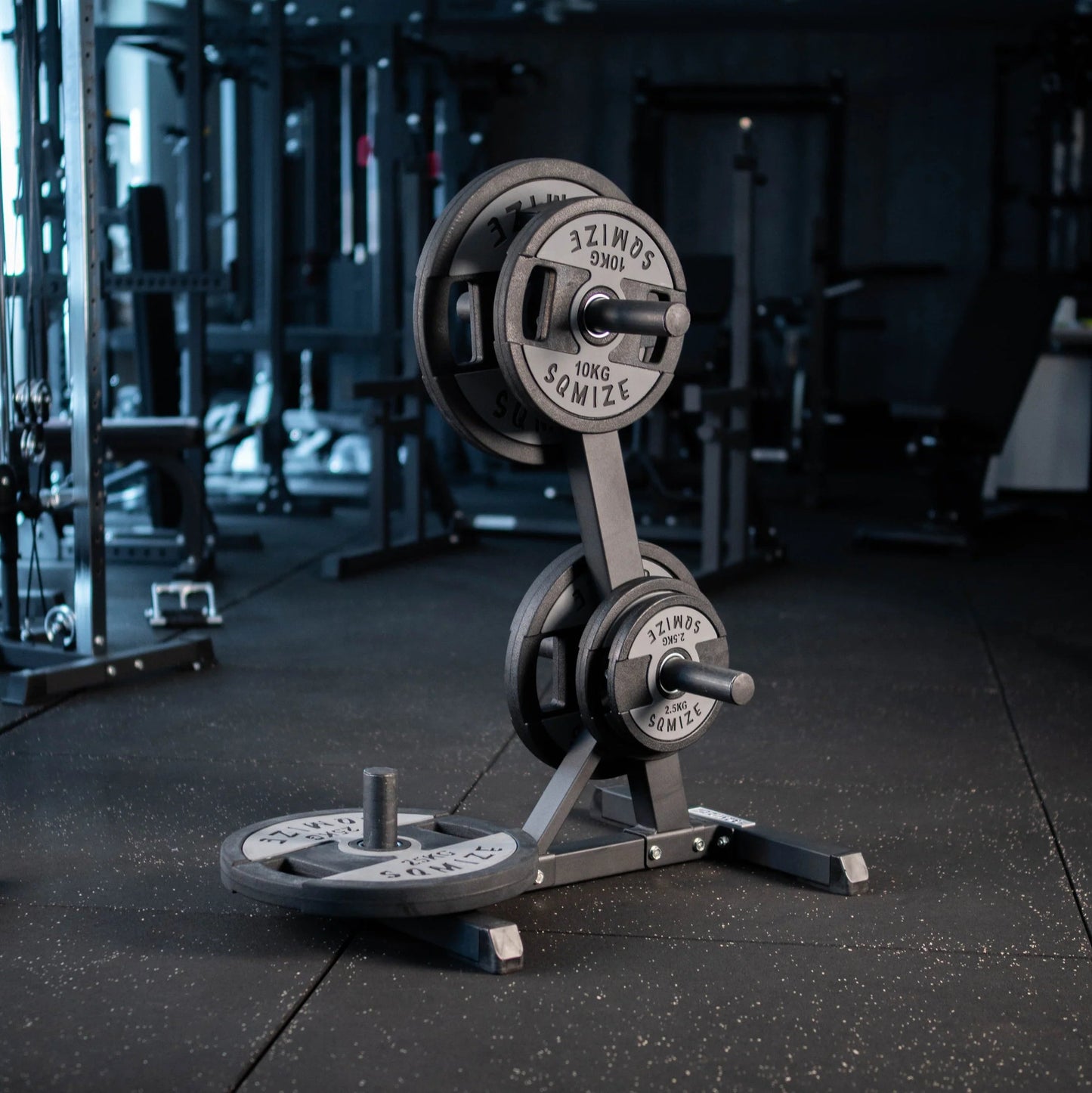 Olympia Hantelscheibe SQMIZE® Premium Bison OPT BlackGrey, 2.5 - 25 kg www.simpleproducts.at