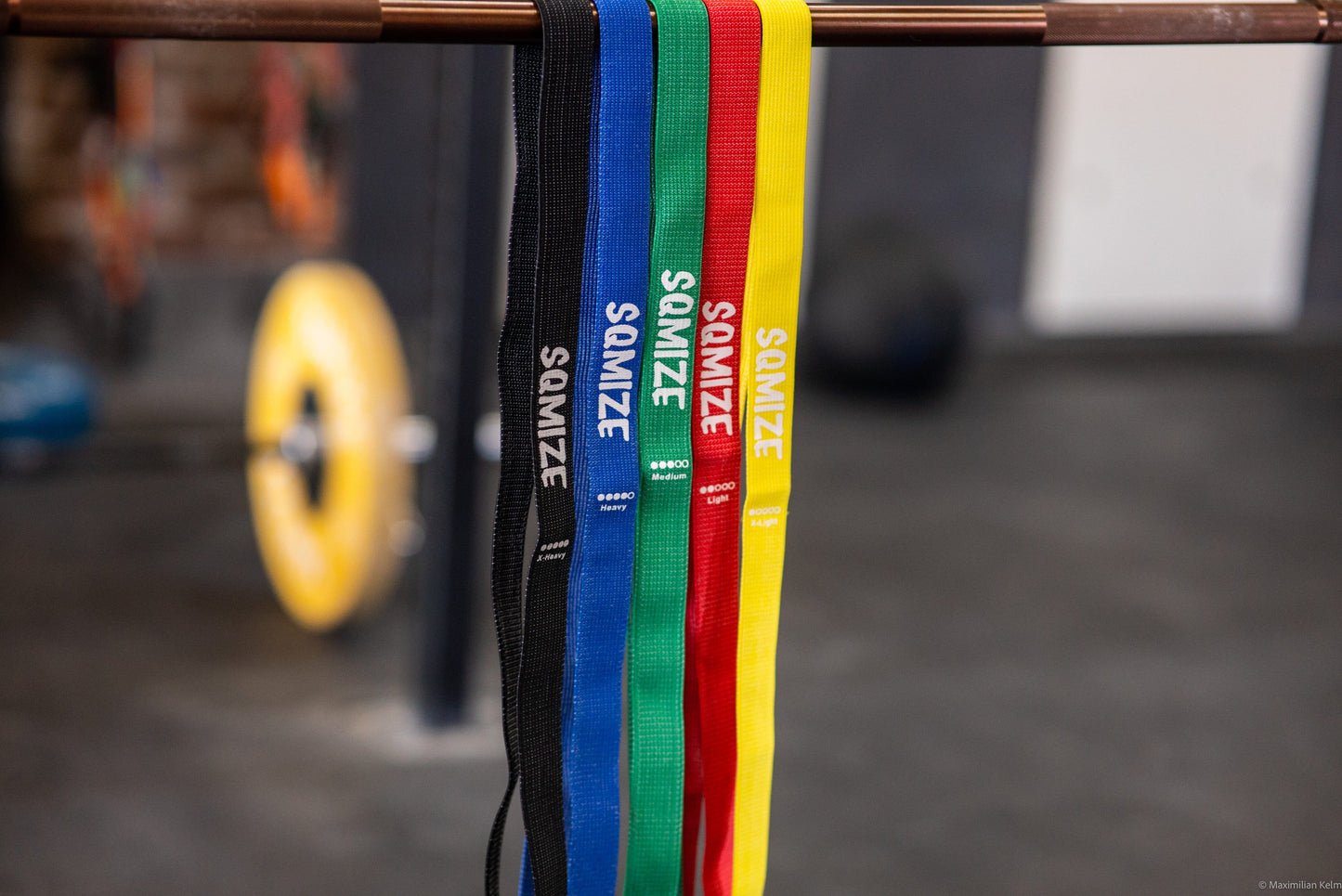 Power Fitnessband Set SQMIZE® PB210 Longlife, 5 Bänder www.simpleproducts.at