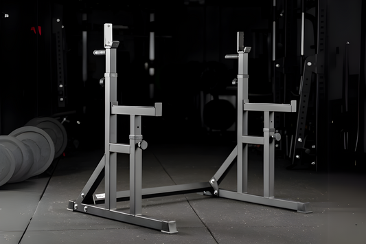 Adjustable Squat- und Bench-Rack newfitness® SR990 FOX LINE