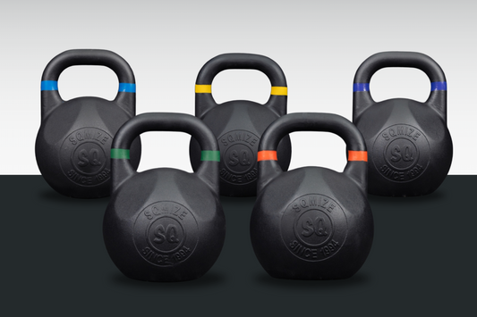 Black Competition Kettlebell Set SQMIZE® BCK, 100 - 140 kg