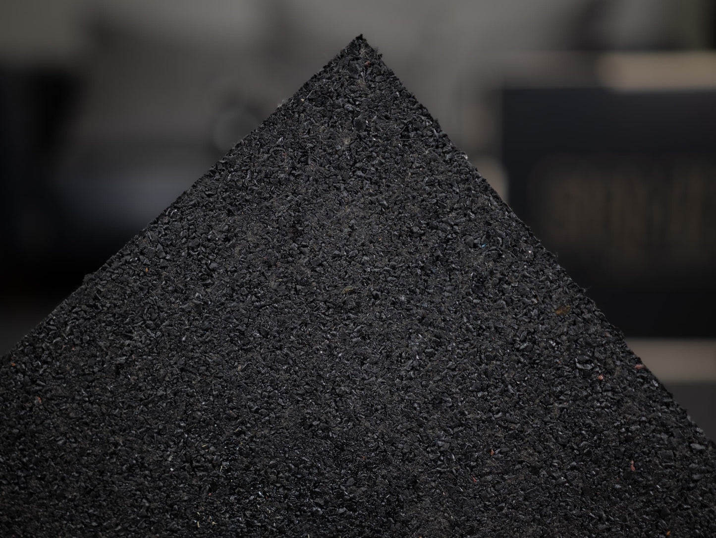 Gym Rubber Mat SQMIZE® GRMB100, 15 - 25 mm schwarz pur (6 Stk.)