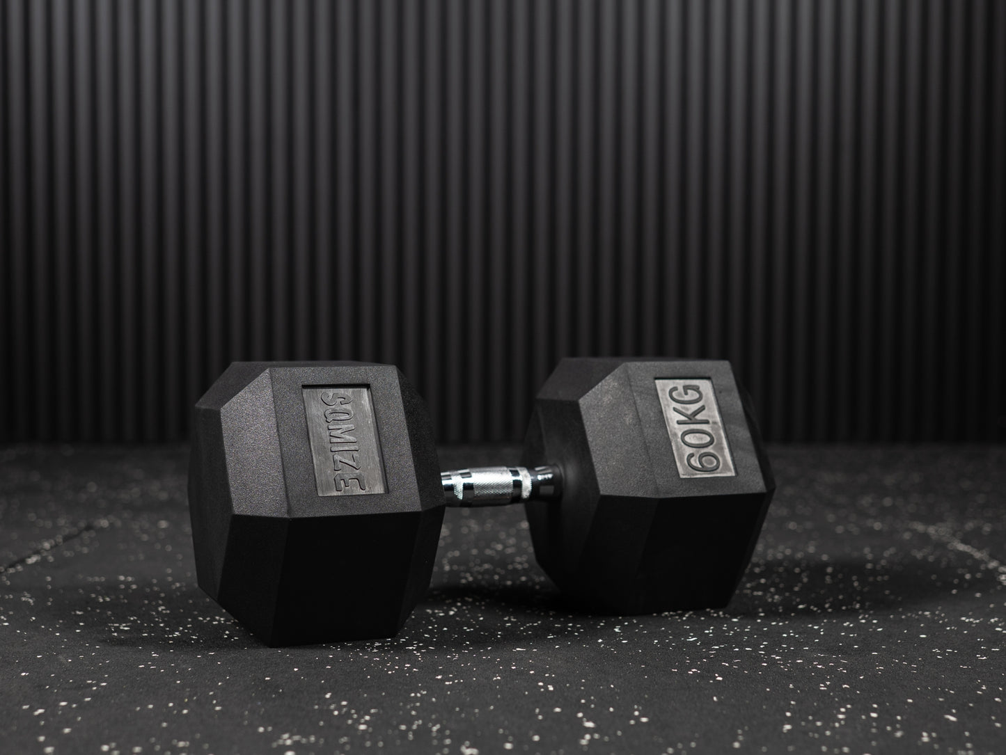 Hex Dumbbell - Hexagon Hanteln SQMIZE® HDBR gummiert, 2.5 - 70 kg