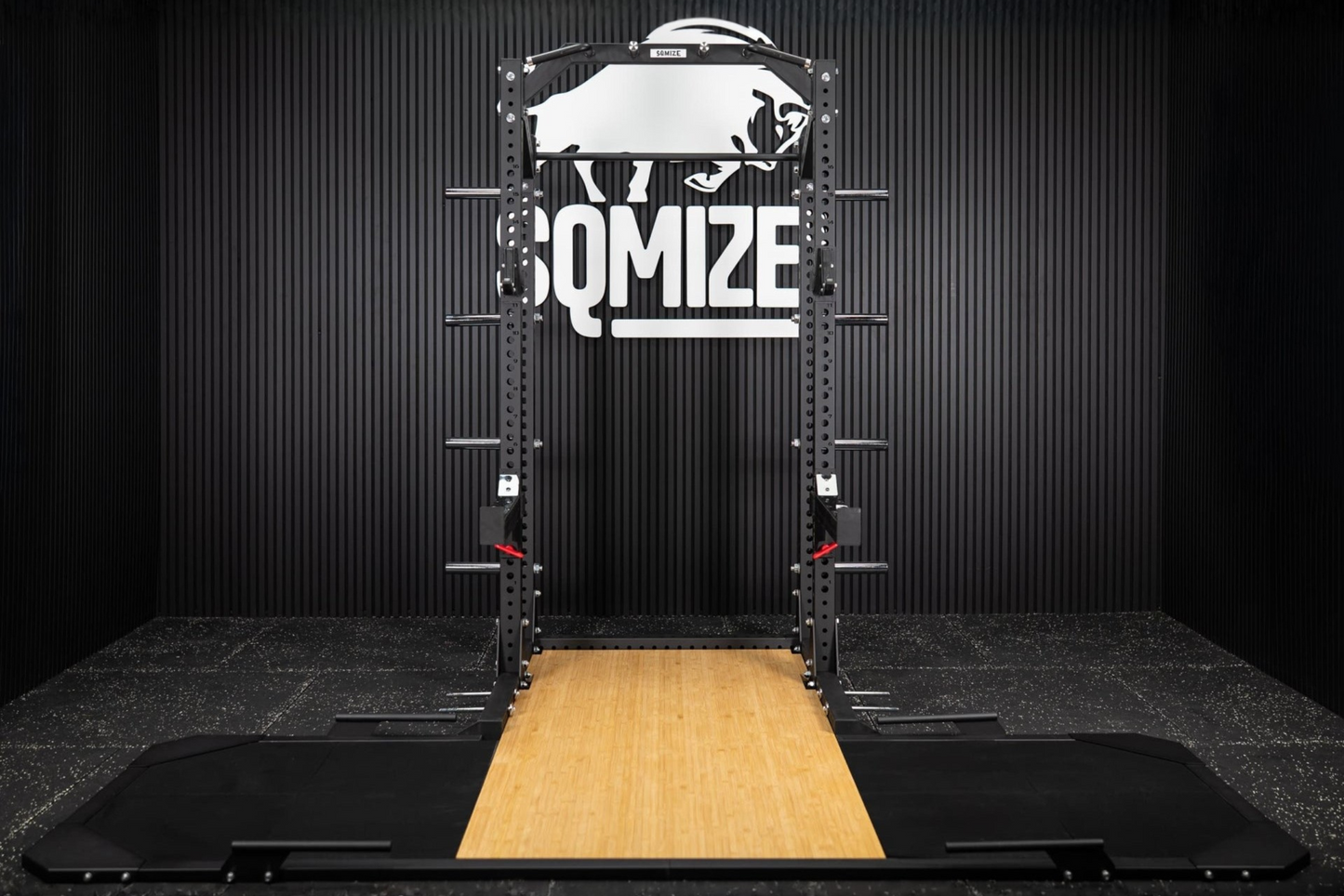 Half Rack mit Weightlifting Platform SQMIZE ELITE CLUB SQ-R334, Höhe 235 cm