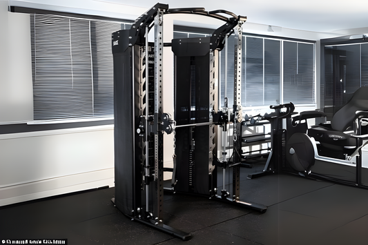 Multipresse, Power Rack & Kabelzug: 3in1 Kraftstation Fusion Power Gym All-in-One SQMIZE® PREMIUM BISON SQ-S987