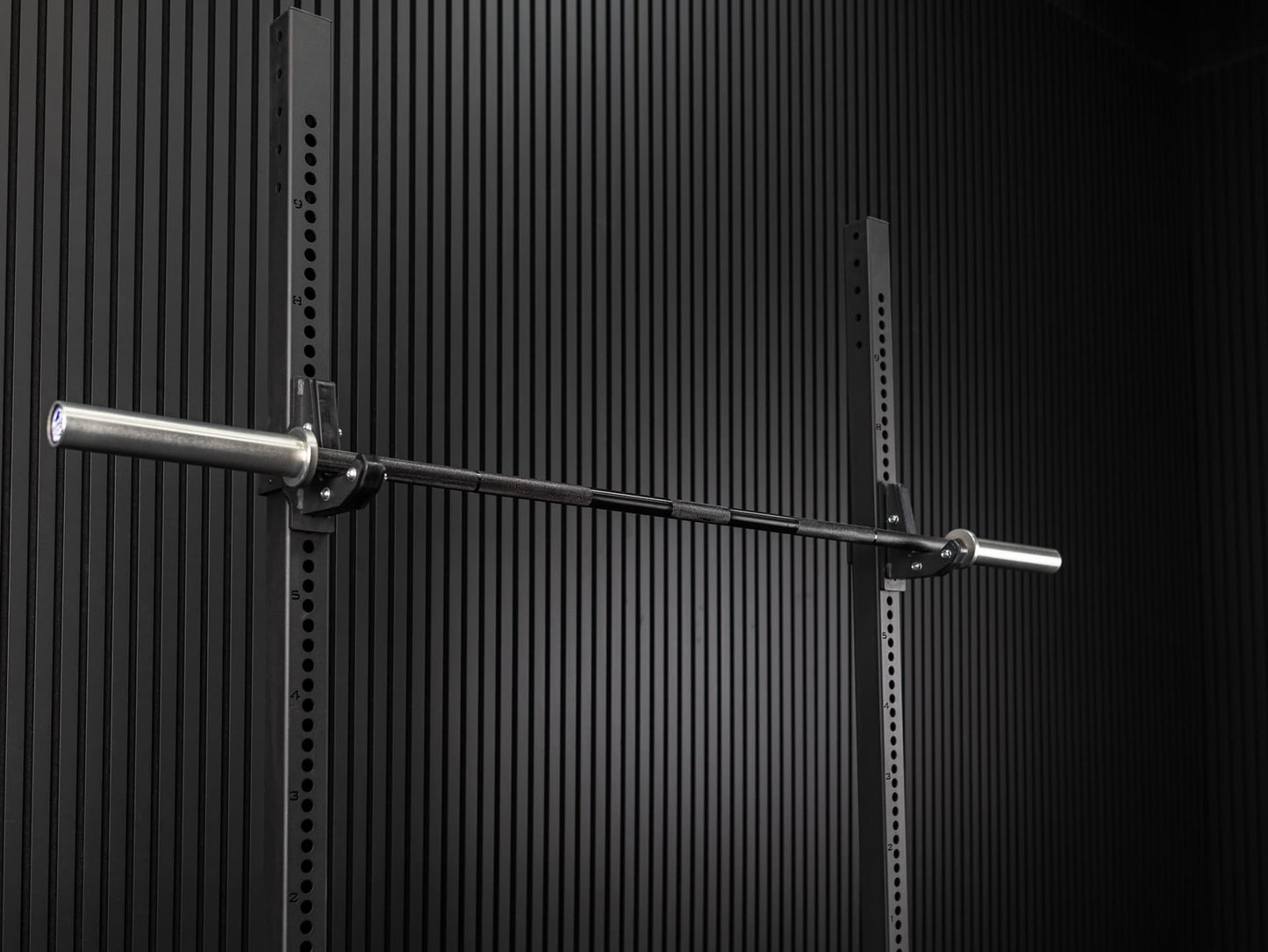 Rackable Short Powerlifting Bar SQMIZE® OB75PL, 190 cm