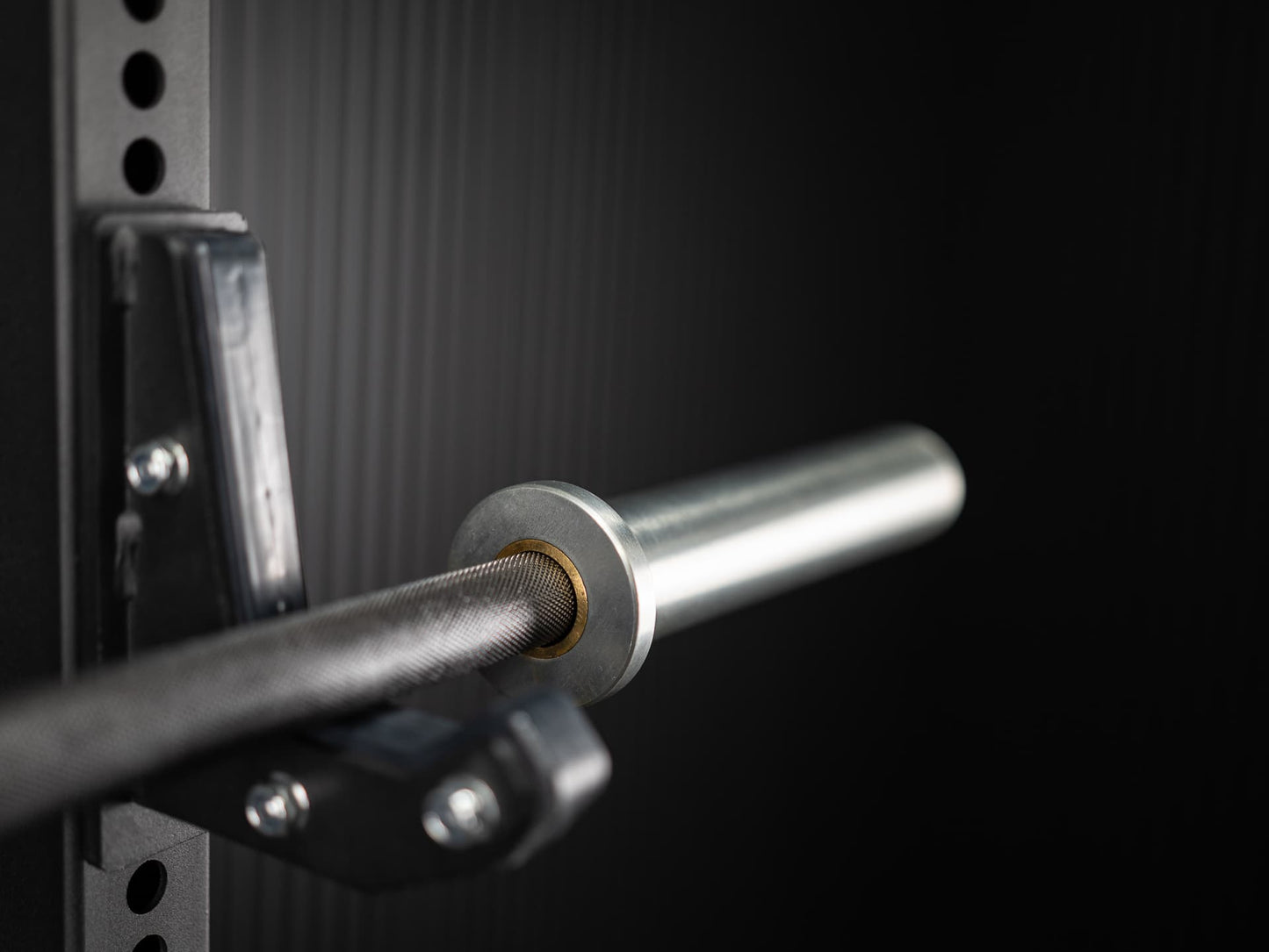 Rackable Short Powerlifting Bar SQMIZE® OB75PL, 190 cm