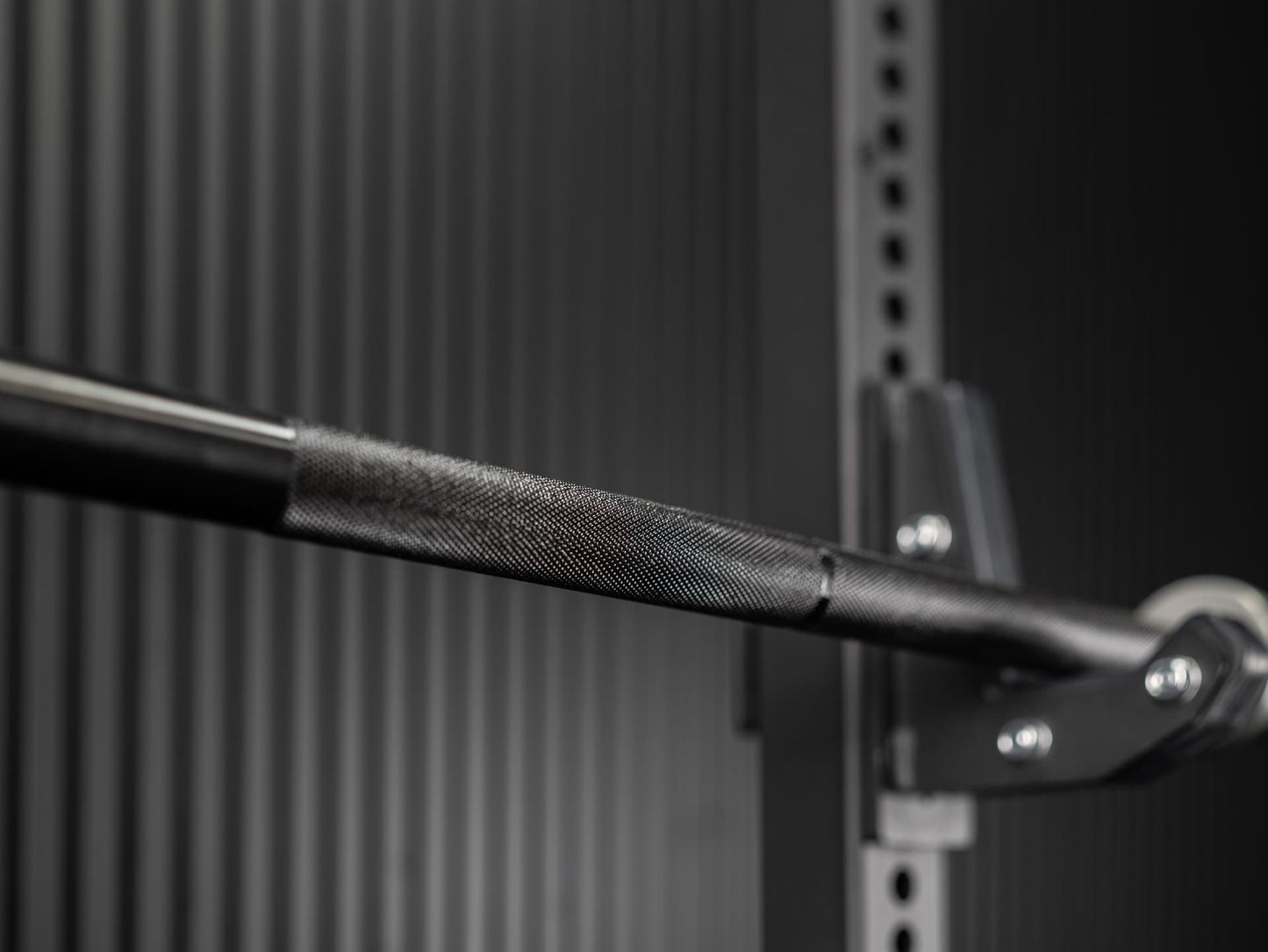 Rackable Short Powerlifting Bar SQMIZE® OB75PL, 190 cm