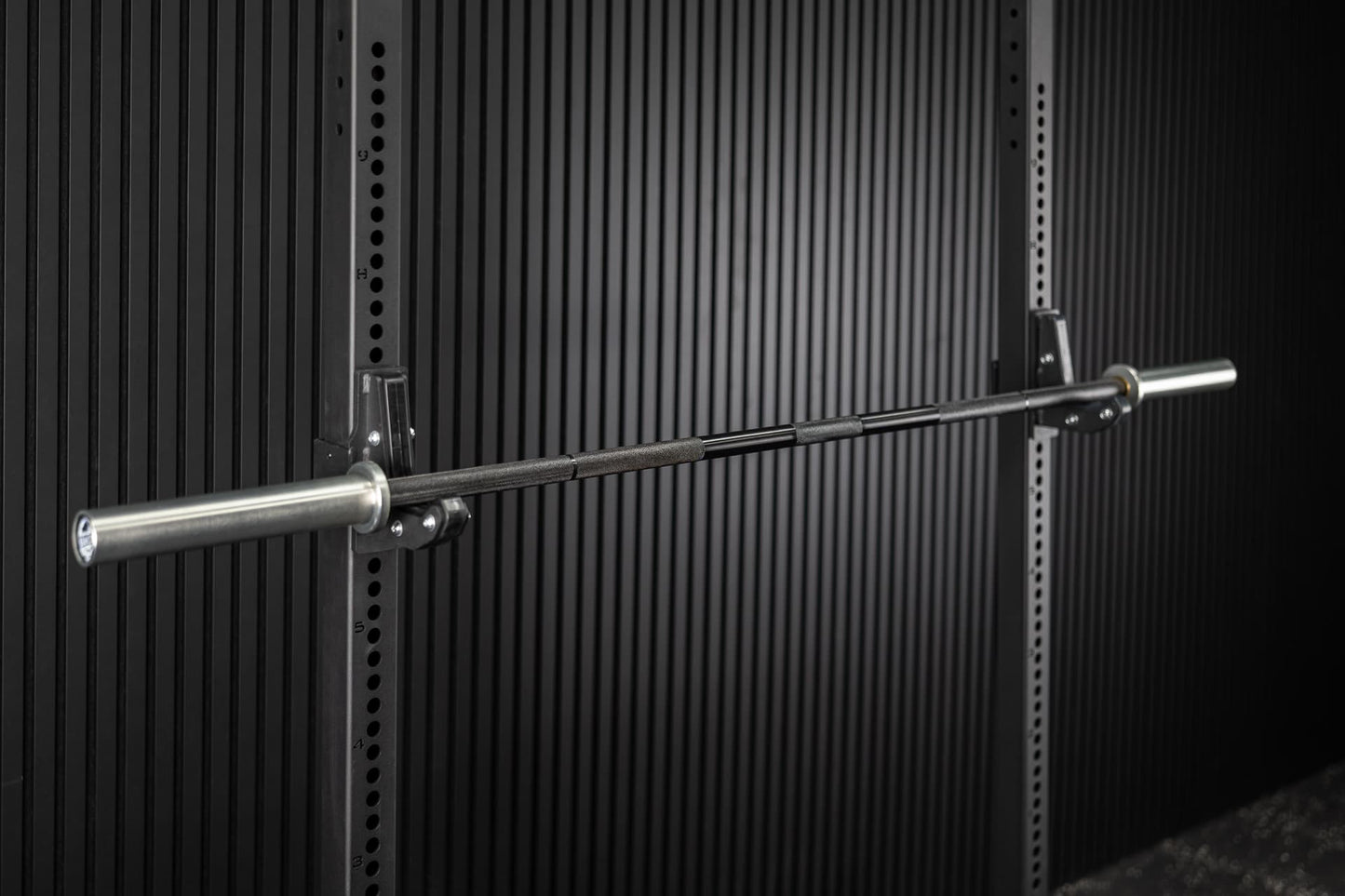 Rackable Short Powerlifting Bar SQMIZE® OB75PL, 190 cm