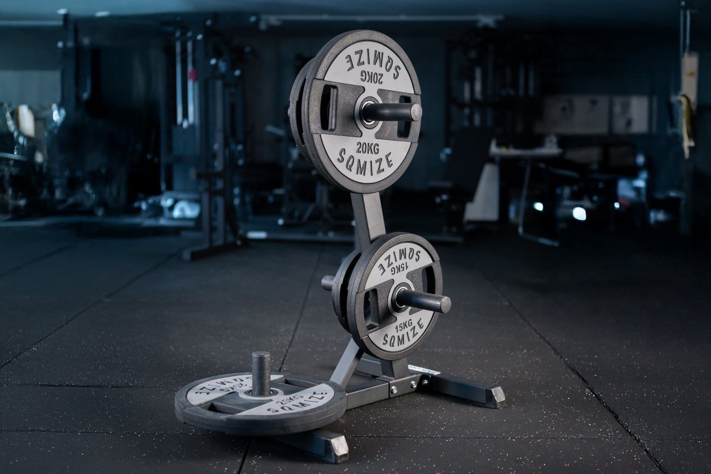 Olympia Hantelscheiben-Set SQMIZE® Premium Bison OPT BlackGrey, 70 -150 kg