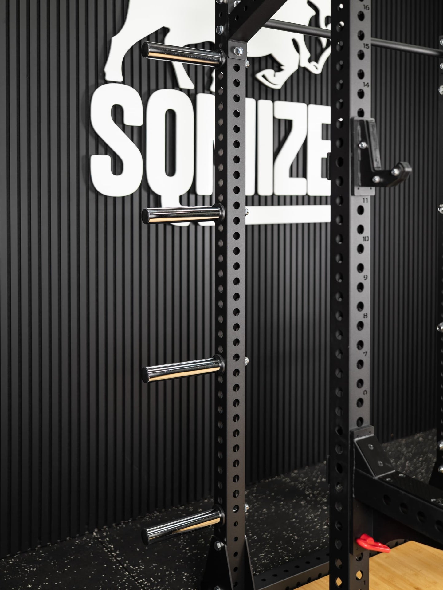 Half Rack mit Weightlifting Platform SQMIZE ELITE CLUB SQ-R334, Höhe 235 cm