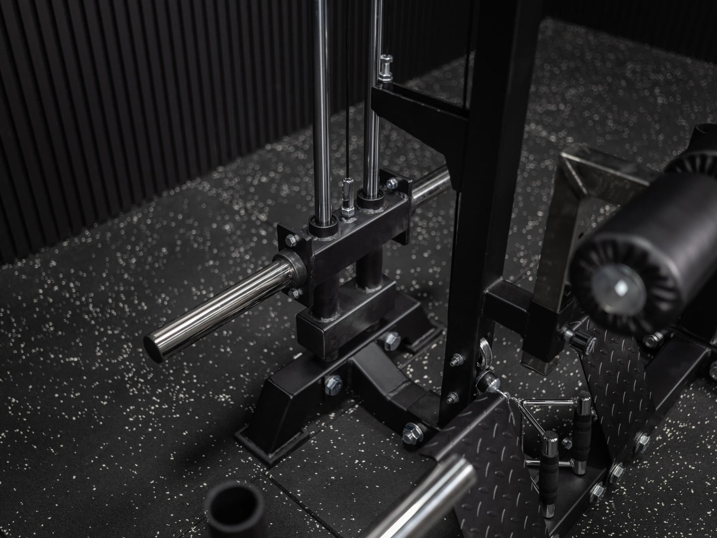 All-in-One Half Rack, Smith Machine & Latzug SQMIZE® PREMIUM BISON SQ-S550RSR, Höhe 224 cm