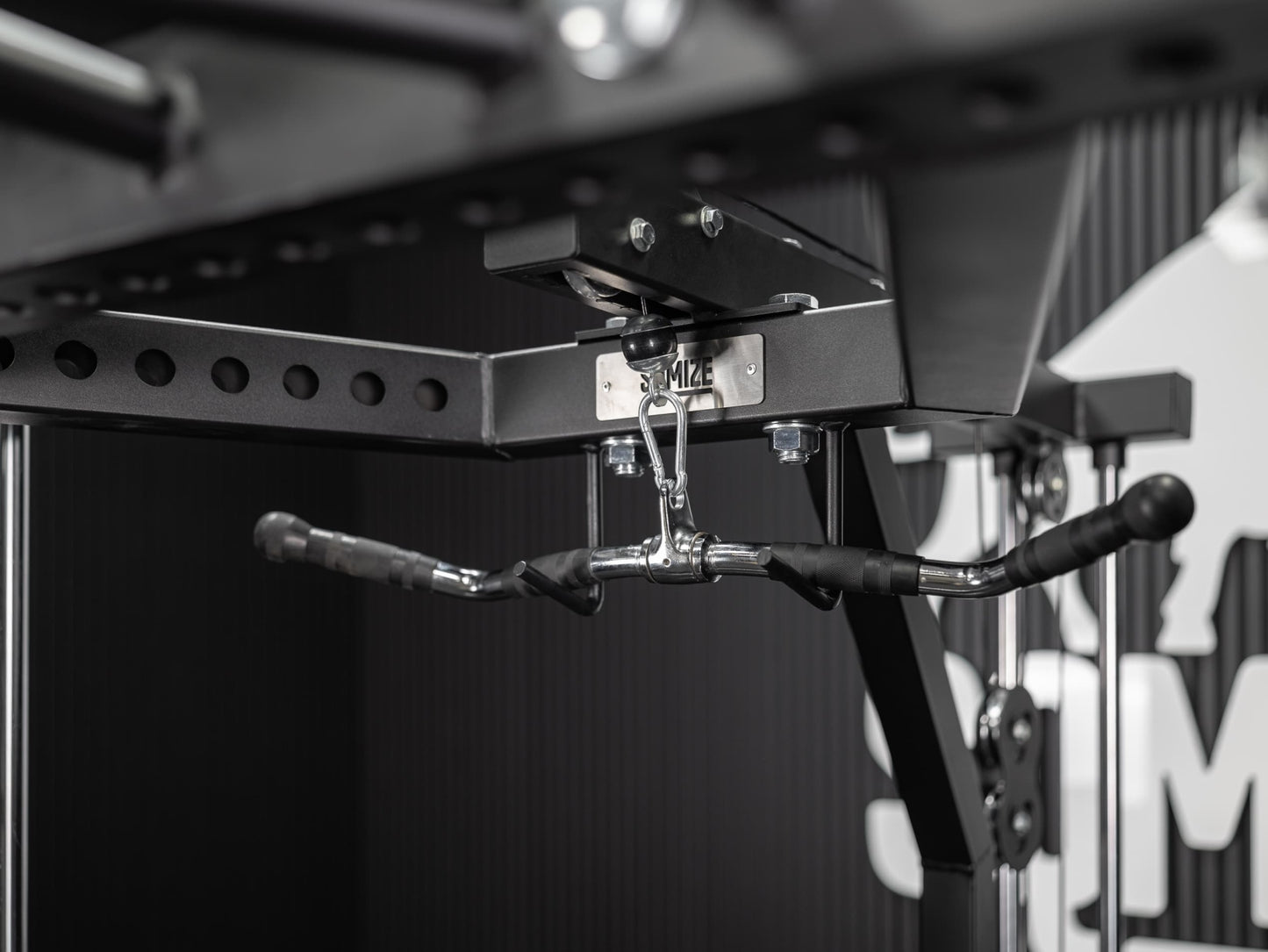 All-in-One Half Rack, Smith Machine & Latzug SQMIZE® PREMIUM BISON SQ-S550RSR, Höhe 224 cm