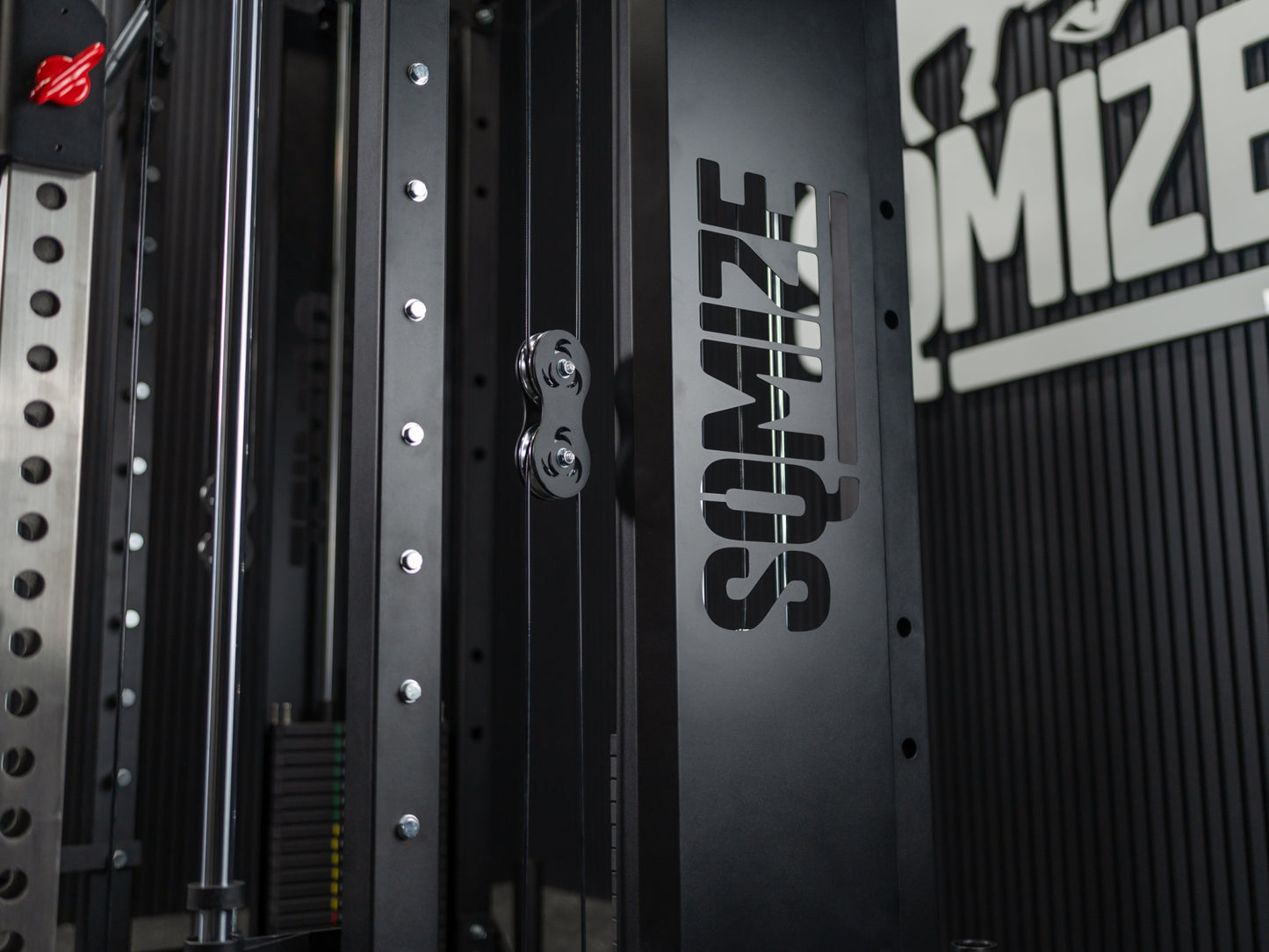 Tri-Power Gym SQMIZE® ELITE CLUB SQ-S981-90, Kabelzugstation, Multipresse & Half Rack, Höhe 226 cm