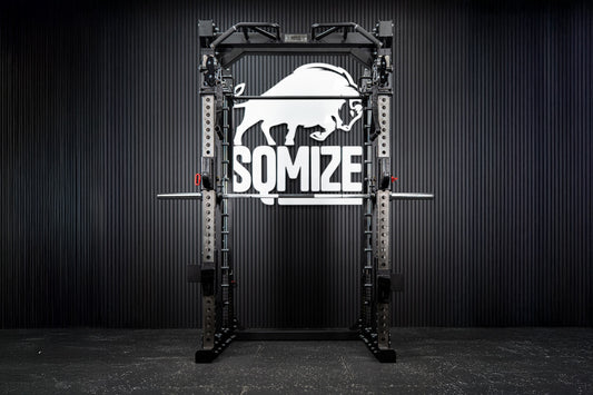 Tri-Power Gym SQMIZE® ELITE CLUB SQ-S981-90, Kabelzugstation, Multipresse & Half Rack, Höhe 226 cm