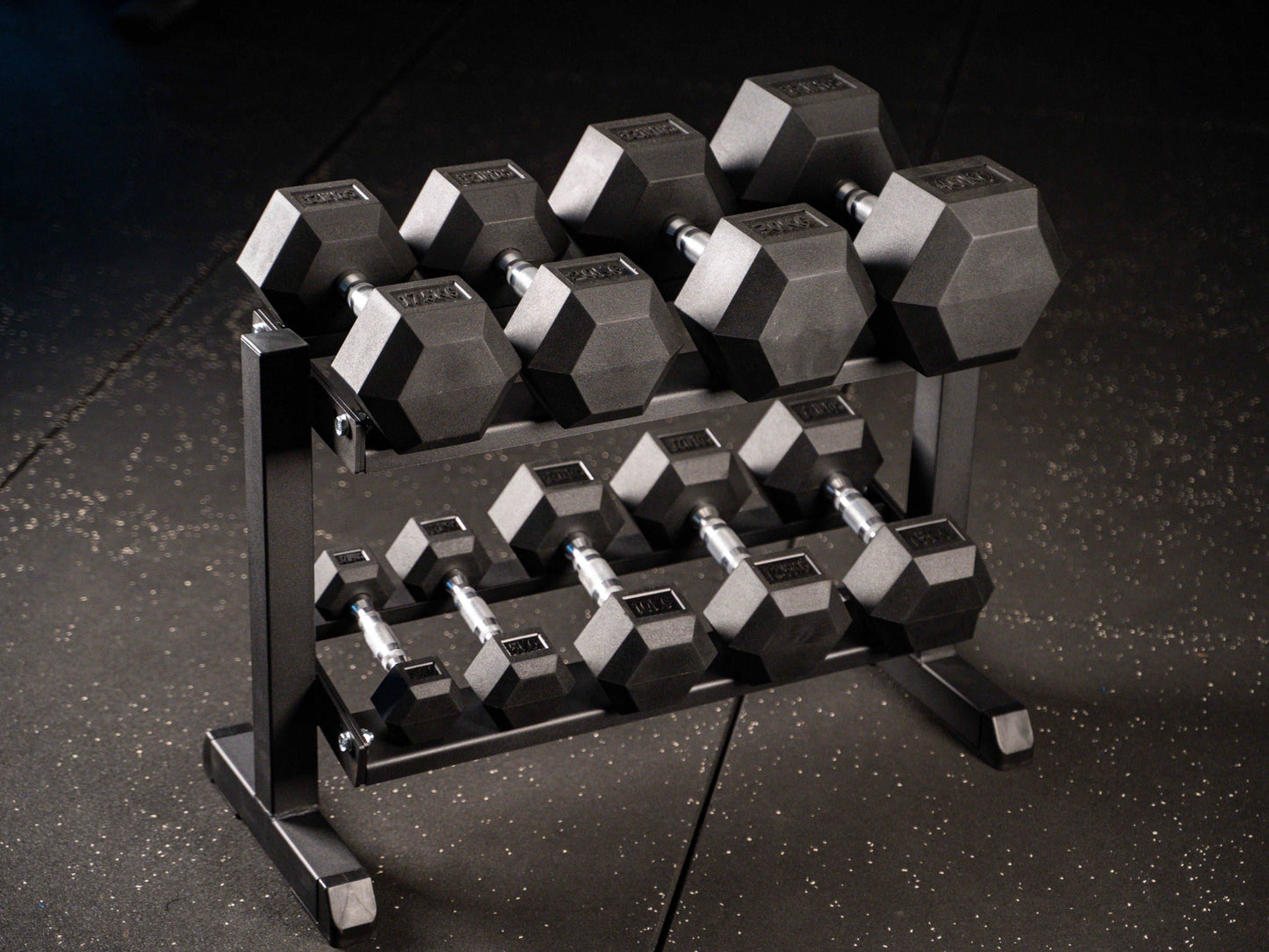 Dumbbell Rack - SQMIZE® Profi Kurzhantelständer - Ablage für Kurzhanteln www.simpleproducts.at SQ210 Pro 2-lagig 