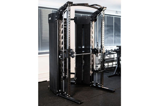 Multipresse, Power Rack & Kabelzug: 3in1 Kraftstation Fusion Power Gym All-in-One SQMIZE® PREMIUM BISON SQ-S987 www.simpleproducts.at 