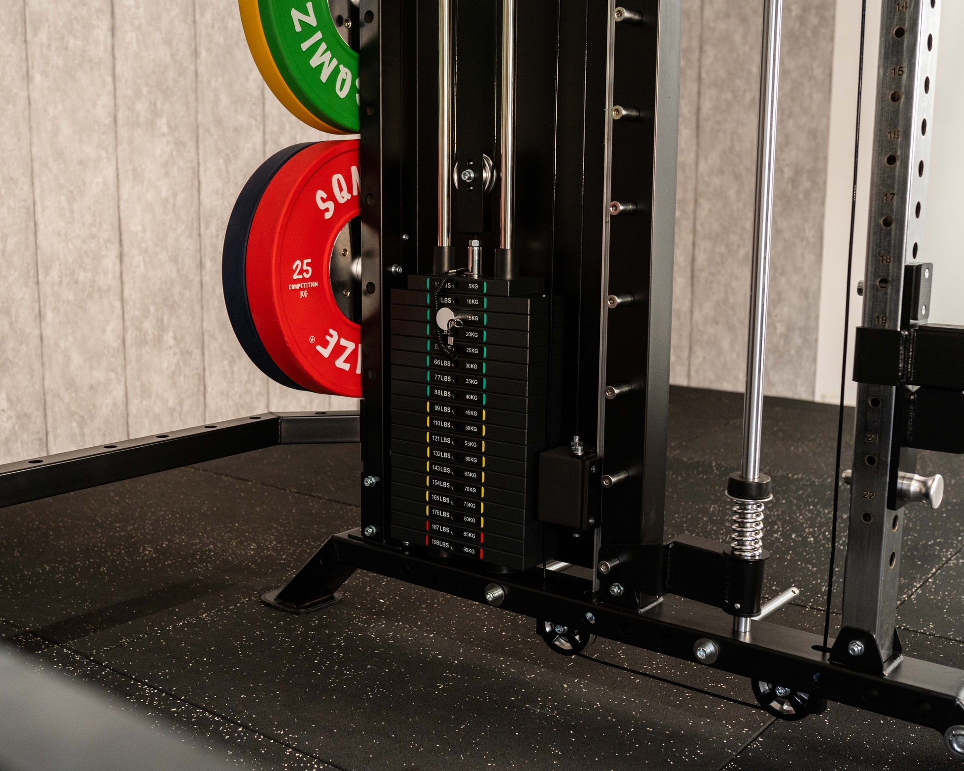 Power Rack, Smith Machine & Kabelzug: Monster Power Gym All-in-One SQMIZE® PREMIUM BISON SQ-S991 www.simpleproducts.at 