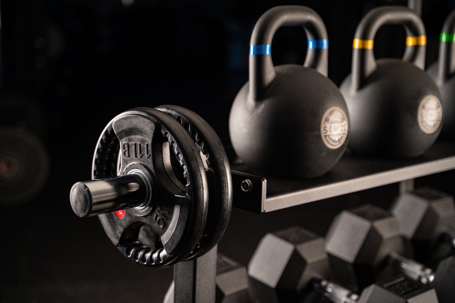 Profi Kurzhantelständer & Kettlebell Rack SQMIZE® SQ240 Pro 3-lagig www.simpleproducts.at 